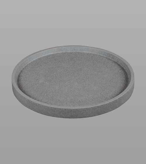 Concrete Round Plate For Shelf  – Aquant India